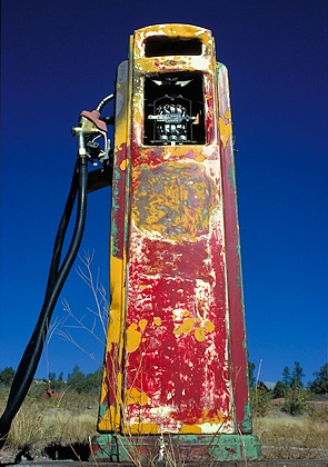 Gas Pump, Alton, Utah. Color photograph